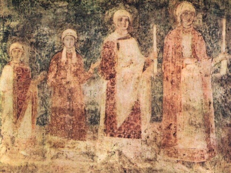 Daughters of Yaroslav the Wise (Anne of Kiev - left) od Unbekannter Künstler