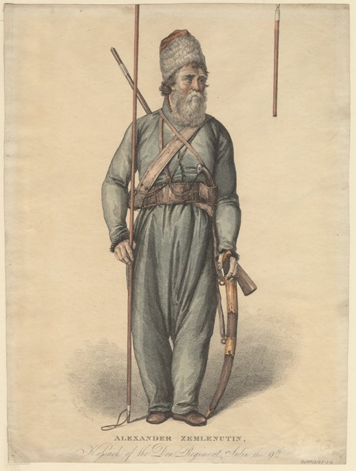 Alexander Zemlyanukhin, cossack of the Don Regiment od Unbekannter Künstler