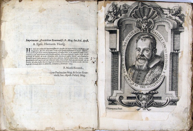 Leaf of book "The Assayer (Il Saggiatore)" by Galileo Galilei od Unbekannter Künstler