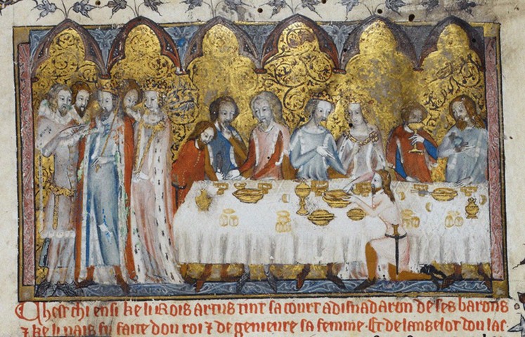 Feasting at King Arthur's Court od Unbekannter Künstler