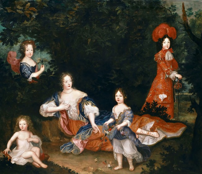 Françoise-Athénaïs de Rochechouart, marquise de Montespan (1640-1707) and her children od Unbekannter Künstler