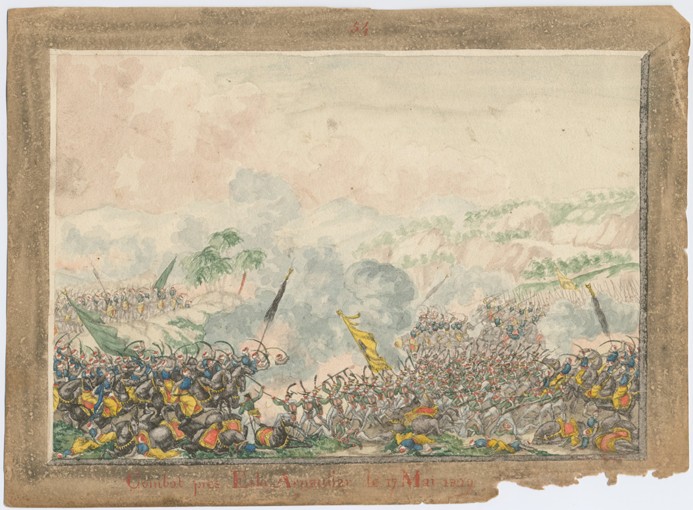 The battle near Provadia on May 1829 od Unbekannter Künstler