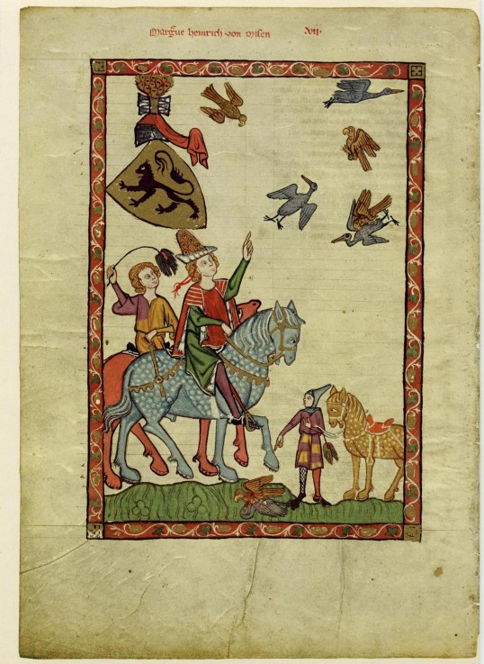 Margrave Henry III of Meissen (From the Codex Manesse) od Unbekannter Künstler