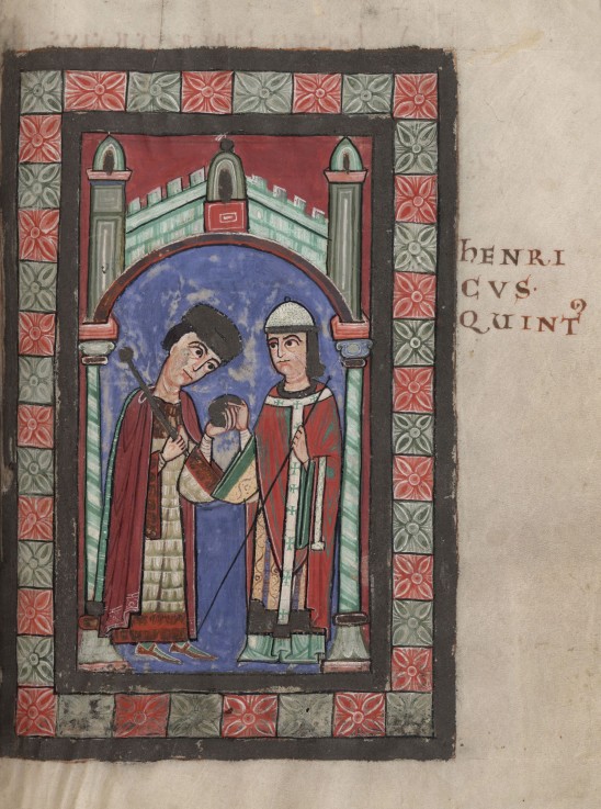 Emperor Henry V and Matilda of England at the Wedding Feast in Mainz on 7 January 1114 od Unbekannter Künstler