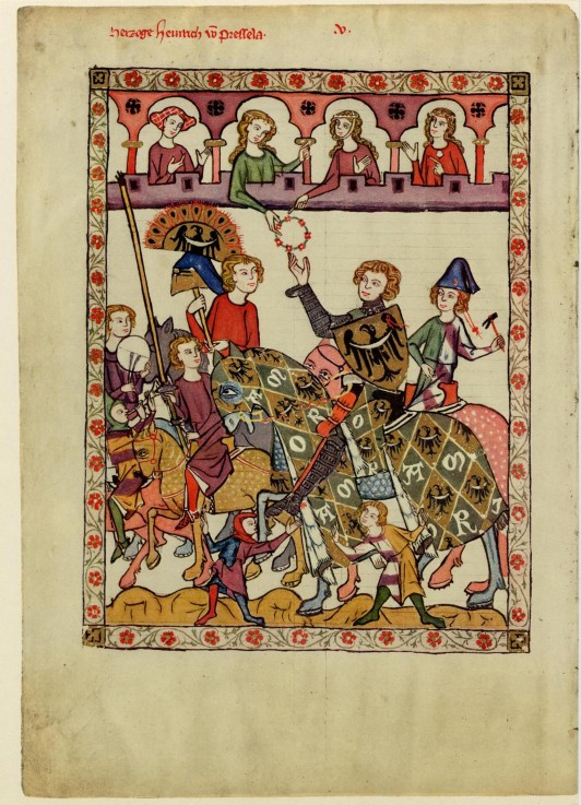 Henry IV Probus, Duke of Silesia-Wroclaw (From the Codex Manesse) od Unbekannter Künstler