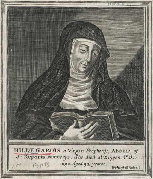 Hildegard of Bingen od Unbekannter Künstler