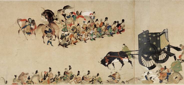 Illustrated Tale of the Heiji Civil War (The Imperial Visit to Rokuhara) 4 scroll od Unbekannter Künstler