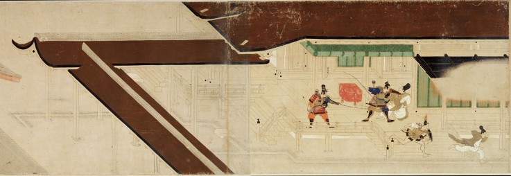 Illustrated Tale of the Heiji Civil War (The Imperial Visit to Rokuhara) 1 scroll od Unbekannter Künstler