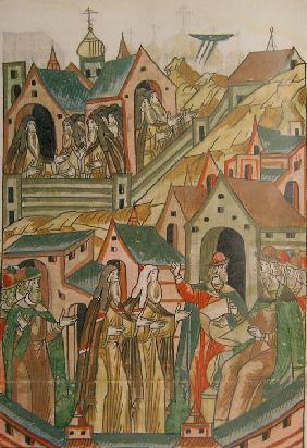 Kirillo-Belozersky Monastery (From the Illuminated Compiled Chronicle)