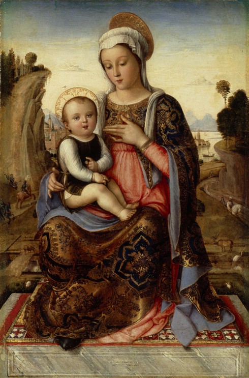 Virgin and Child od Unbekannter Künstler