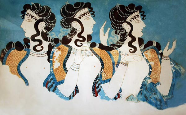 Knossos - Minoische Frauen od Unbekannter Künstler