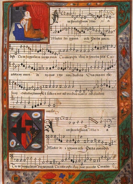 Chansonnier of Margaret of Austria (From Album de Marguerite d'Autriche) od Unbekannter Künstler