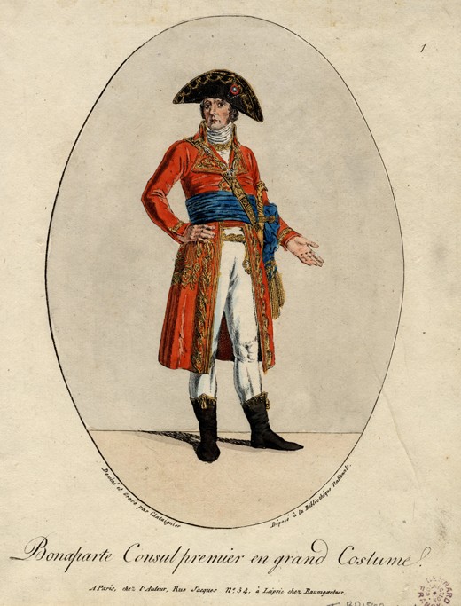 Napoleon Bonaparte as First Consul of France od Unbekannter Künstler