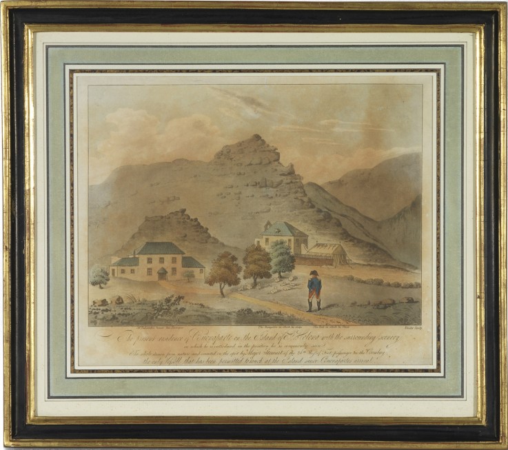 Napoleon Bonaparte on the island of Saint Helena od Unbekannter Künstler
