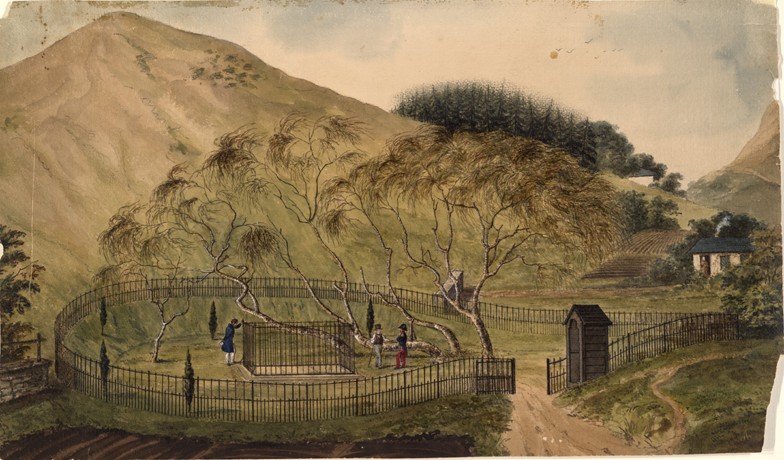 Napoleon's Burial Place on St. Helena od Unbekannter Künstler