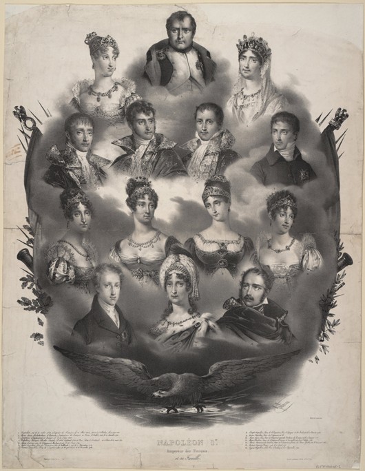 Napoléon I. Bonaparte and his Family od Unbekannter Künstler