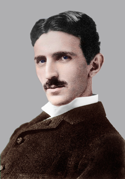 Nikola Tesla, Serb-US physicist od Unbekannter Künstler