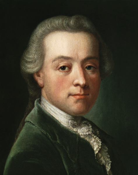 Portrait of the composer Wolfgang Amadeus Mozart (1756-1791) od Unbekannter Künstler