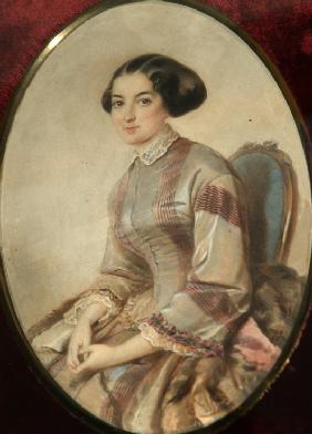 Portrait of the writer Avdotya Panayeva (1819-1893)