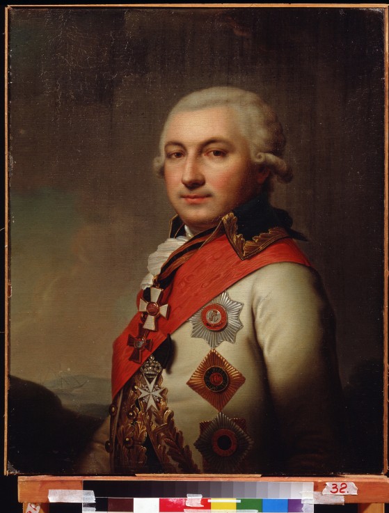 Portrait of Admiral José (Osip) de Ribas (1749-1800) od Unbekannter Künstler
