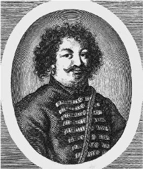Portrait of the leader of a Cossacks insurrection Stepan (Stenka) Razin (1630-1671)