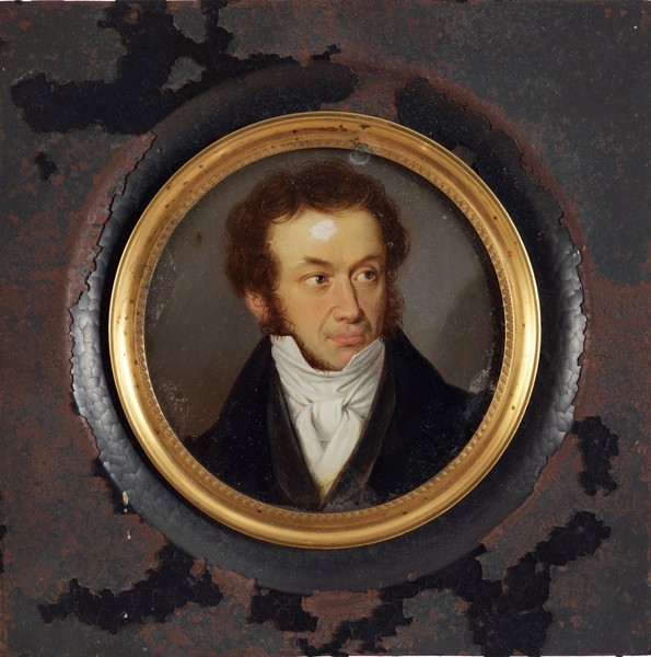 Portrait of the author Alexander S. Pushkin (1799-1837) od Unbekannter Künstler