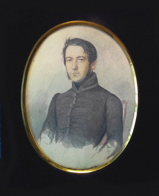 Portrait of the composer Mikhail I. Glinka (1804-1857) od Unbekannter Künstler