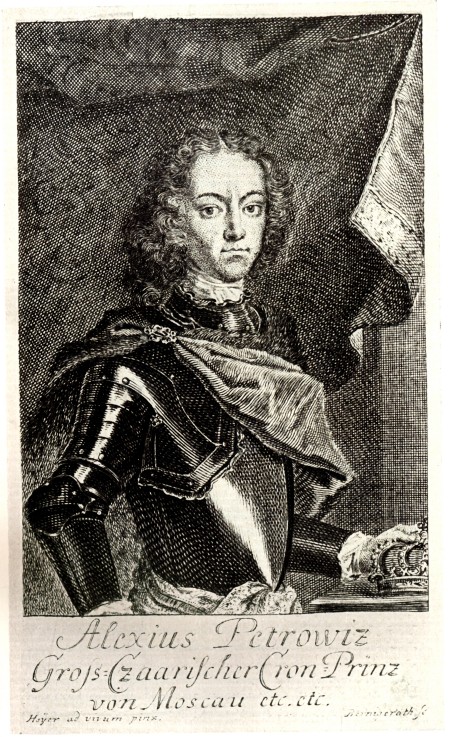 Portrait of Tsarevich Alexei Petrovich of Russia (1690-1718) od Unbekannter Künstler