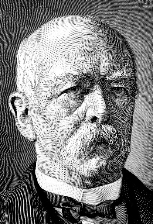 Portrait of Chancellor Otto von Bismarck (1815-1898) od Unbekannter Künstler