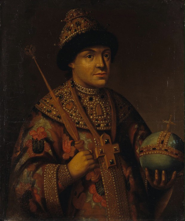 Portrait of the Tsar Feodor (Theodore) III Alexeevich of Russia (1661-1682) od Unbekannter Künstler