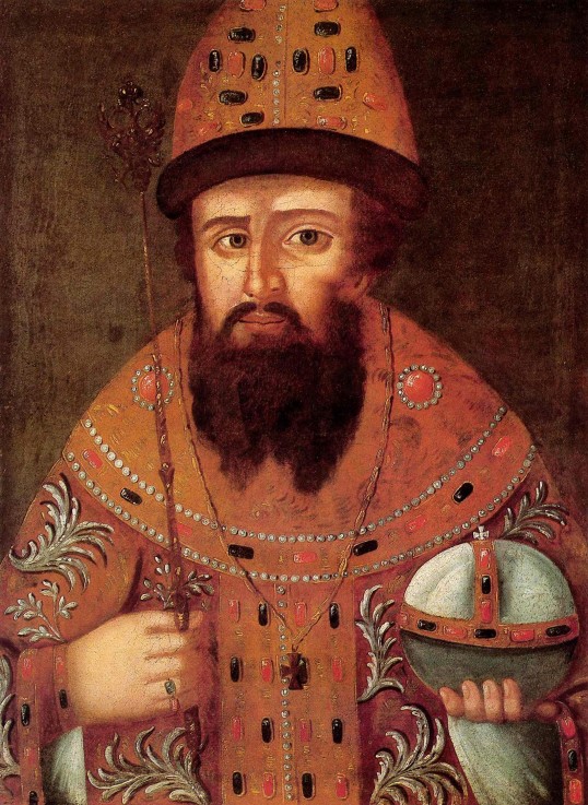 Portrait of the Tsar Michail I Fyodorovich of Russia (1596-1645) od Unbekannter Künstler