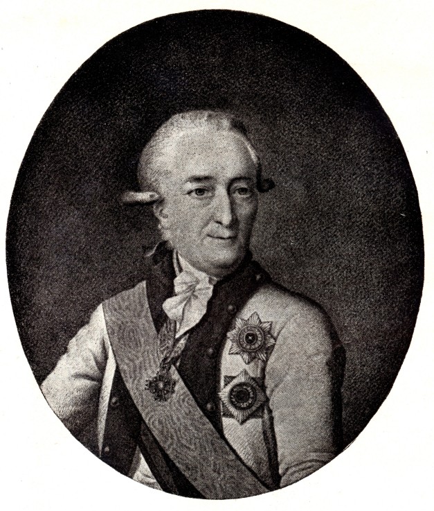 Portrait of Admiral Vasiliy Chichagov (1726-1809) od Unbekannter Künstler