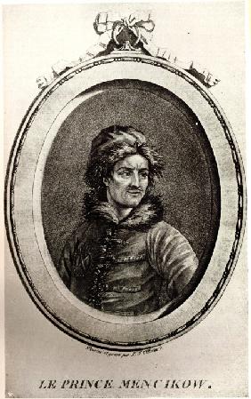 Portrait of Prince Alexander Danilovich Menshikov (1673-1729)