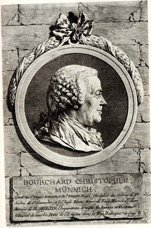 Portrait of Count Burkhard Christoph von Münnich (1683-1767) od Unbekannter Künstler