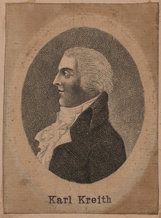 Portrait of Carl Kreith (1746-1807) od Unbekannter Künstler