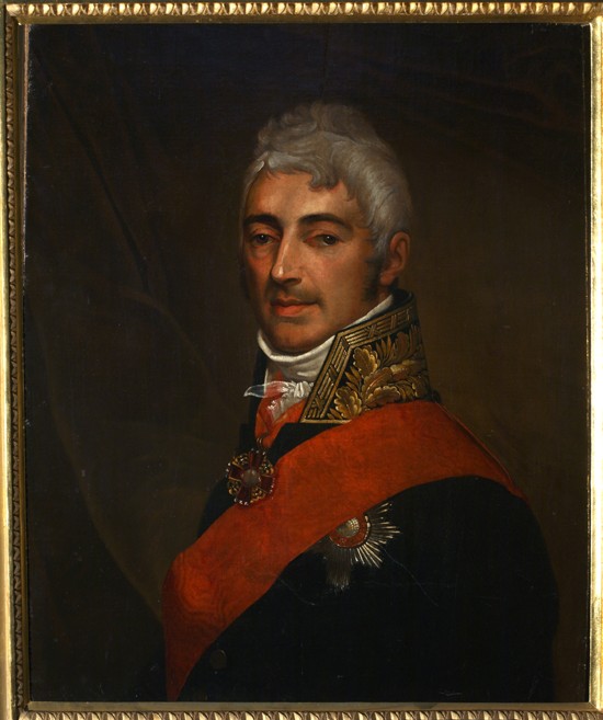 Portrait of the Poet Ivan Ivanovich Dmitriev (1760-1837) od Unbekannter Künstler