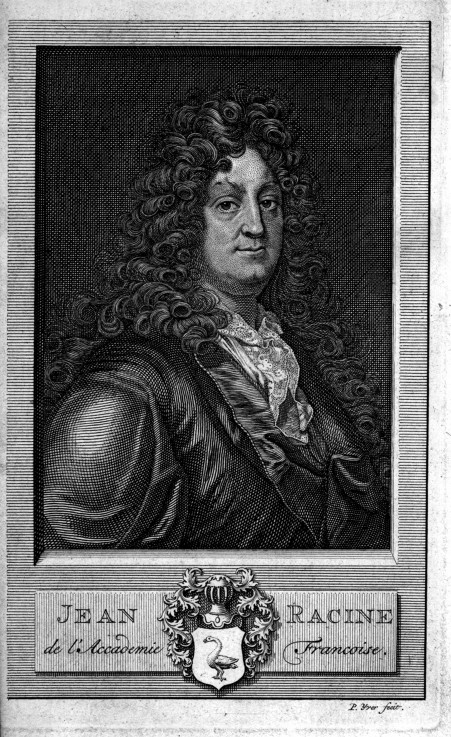 Portrait of the poet Jean Racine (1639–1699) od Unbekannter Künstler