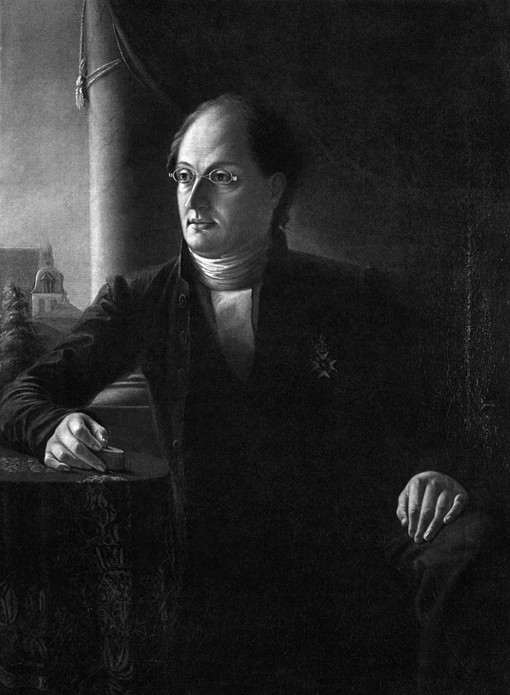 Portrait of the Poet Johan Ludvig Runeberg (1804-1877) od Unbekannter Künstler
