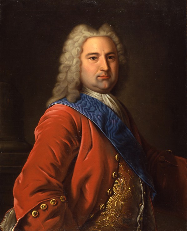 Portrait of Ernst Johann von Biron (1690-1772), Duke of Courland and Semigallia and regent of the Ru od Unbekannter Künstler