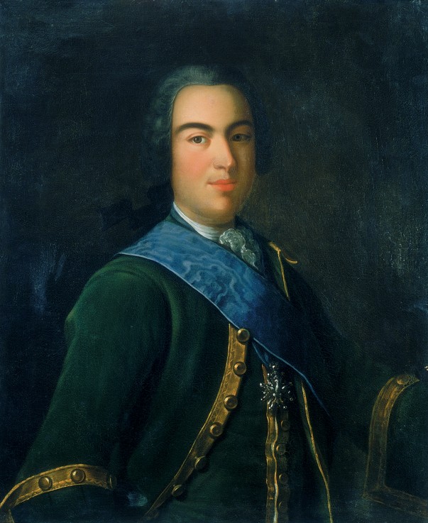 Portrait of Prince Ivan Alexeievich Dolgoroukov (1708-1739) od Unbekannter Künstler