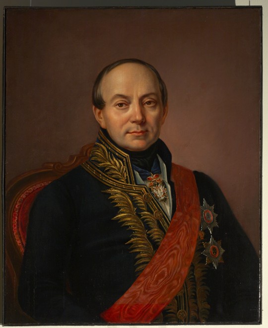 Portrait of Prince Platon Alexandrovich Shirinsky-Shikhmatov (1790-1853) od Unbekannter Künstler