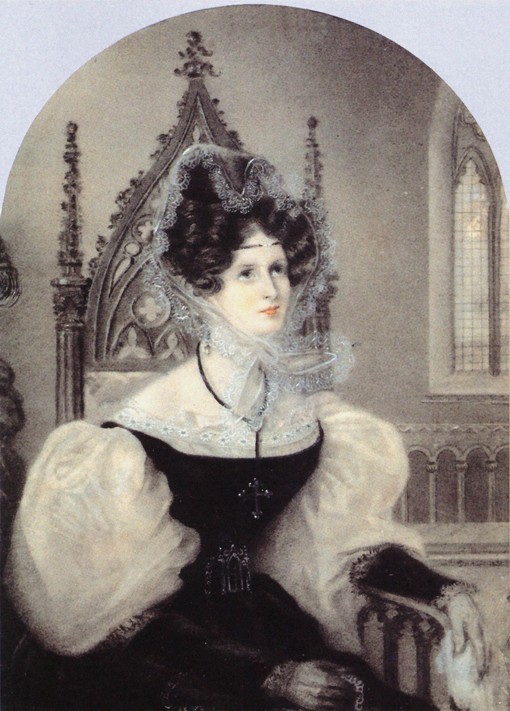 Portrait of Princess Zinaida Alexandrovna Volkonskaya (1792-1862) od Unbekannter Künstler