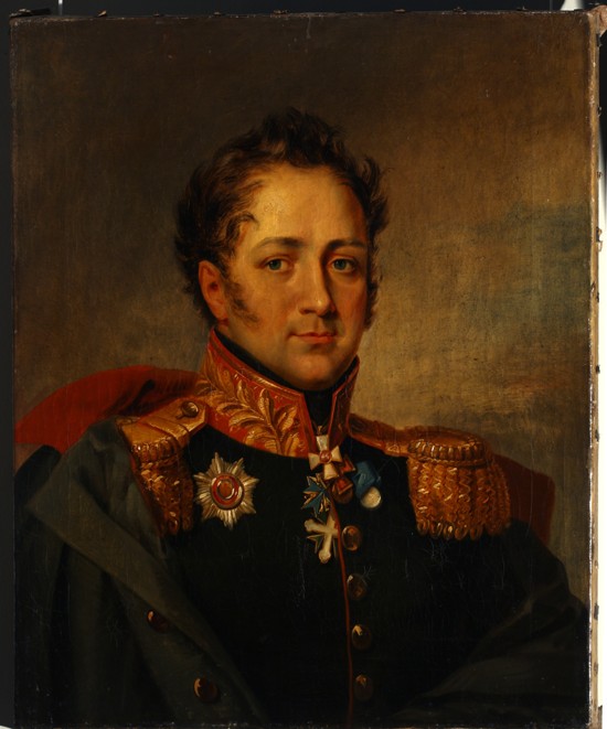 Portrait of General Alexander Alexandrovich Pisarev (1780-1848) od Unbekannter Künstler