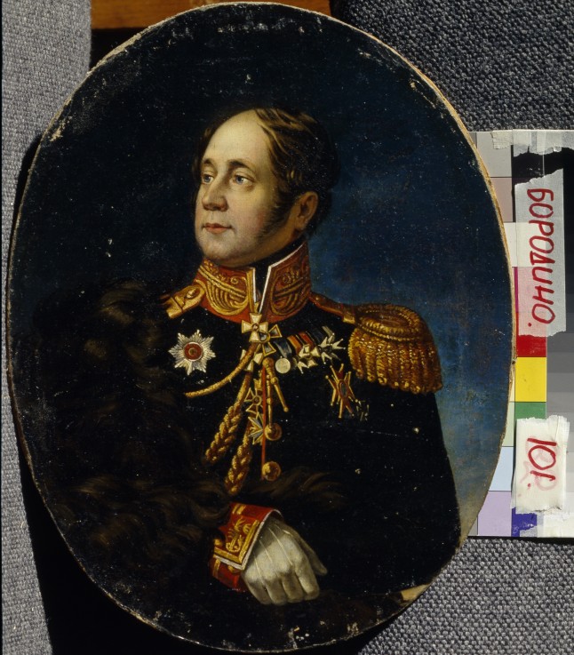 Portrait of General Nikolai Martemyanovich Sipyagin (1785-1828) od Unbekannter Künstler