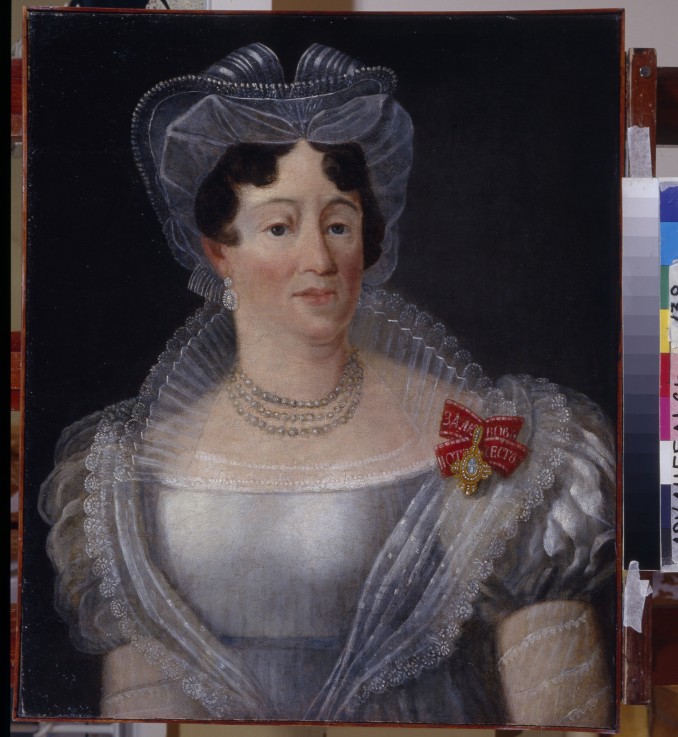 Portrait of Countess Yelizaveta Fyodorovna Musina-Pushkina (1758-1835) od Unbekannter Künstler