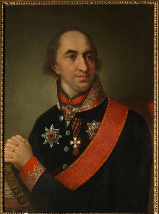 Portrait of Count Alexander Semyonovich Khvostov (1753-1820) od Unbekannter Künstler