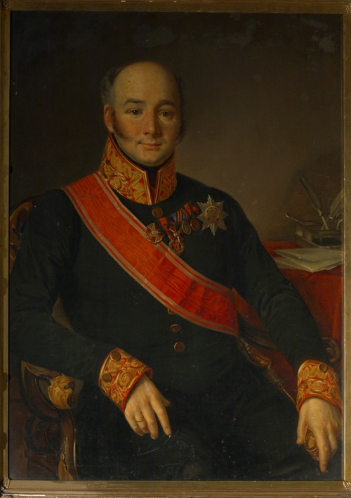 Portrait of Count Vasily Olsufyev (1796-1858) od Unbekannter Künstler