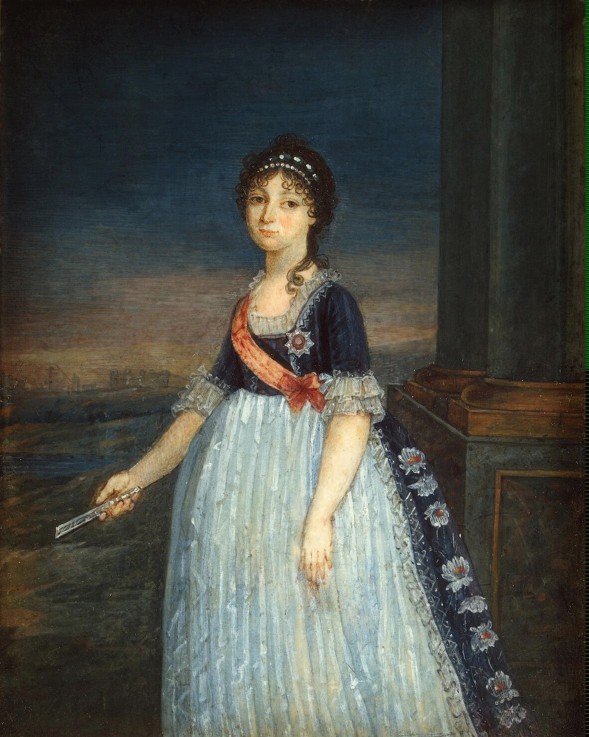 Portrait of Duchess Anna Feodorovna of Russia (1781-1860), Princess Juliane of Saxe-Coburg-Saalfeld od Unbekannter Künstler