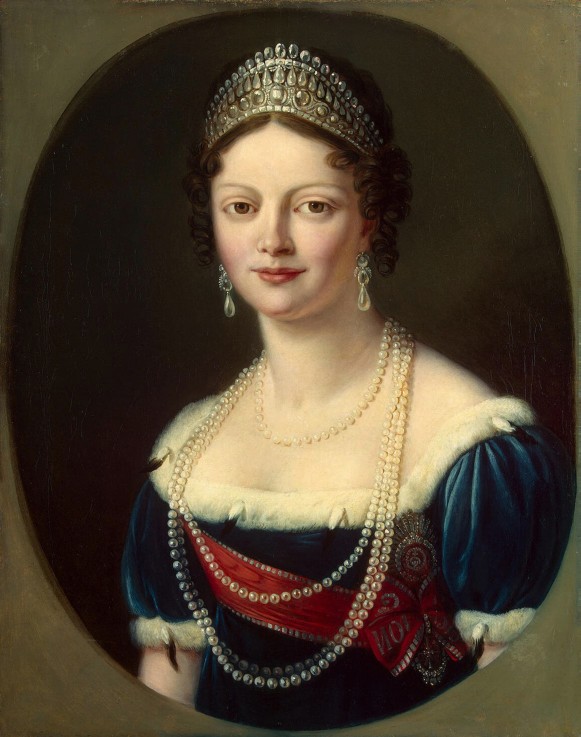 Portrait of Grand Duchess Catherine Pavlovna of Russia (1788-1819) od Unbekannter Künstler