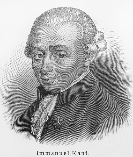 Portrait of Immanuel Kant (1724-1804) od Unbekannter Künstler